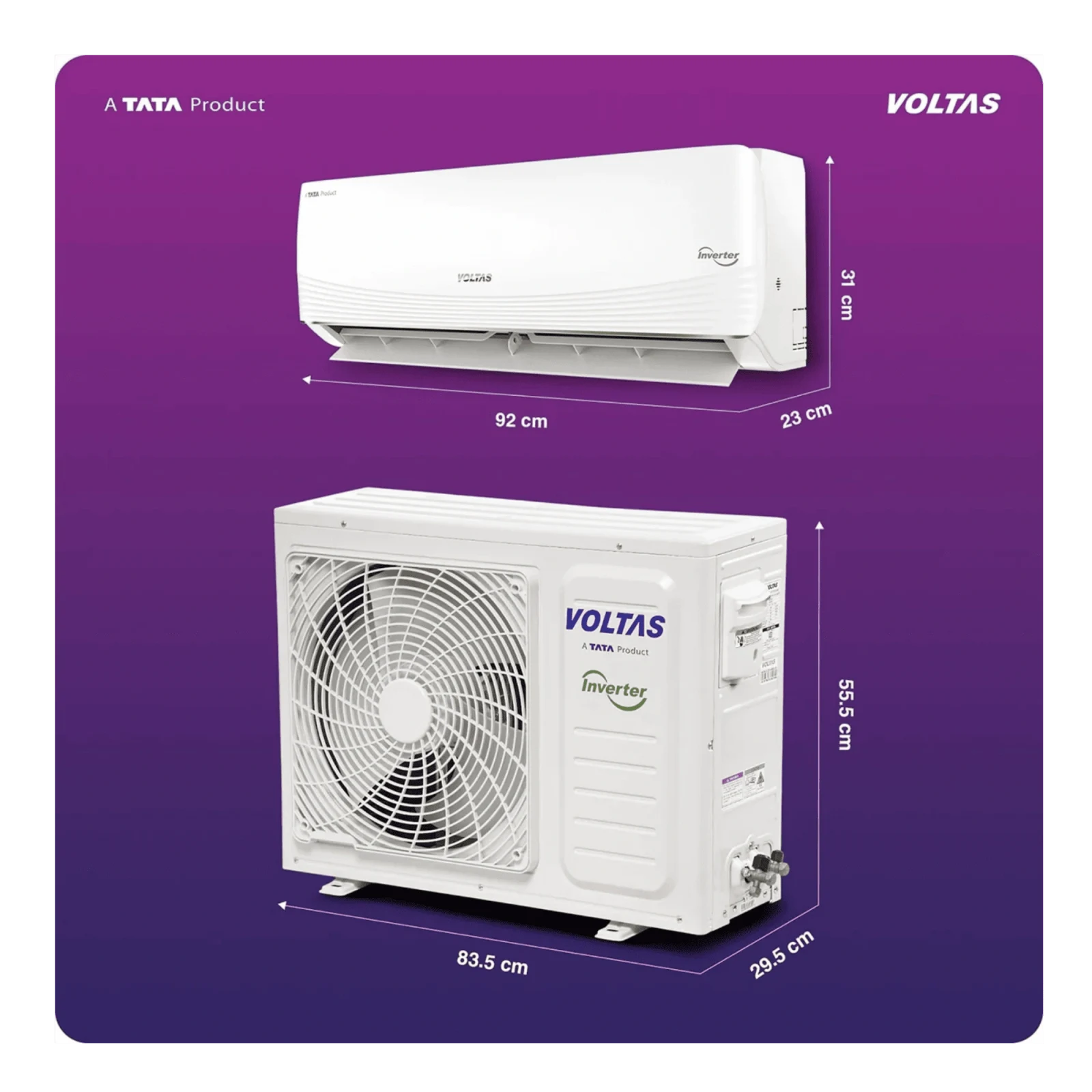 Voltas 1.5 Ton 3 Star Wifi Inverter Split AC 183INV Vertis AI Zest Gold 2026 ( 1.5 Ton, 3 Star ) in Jaipur - image 2