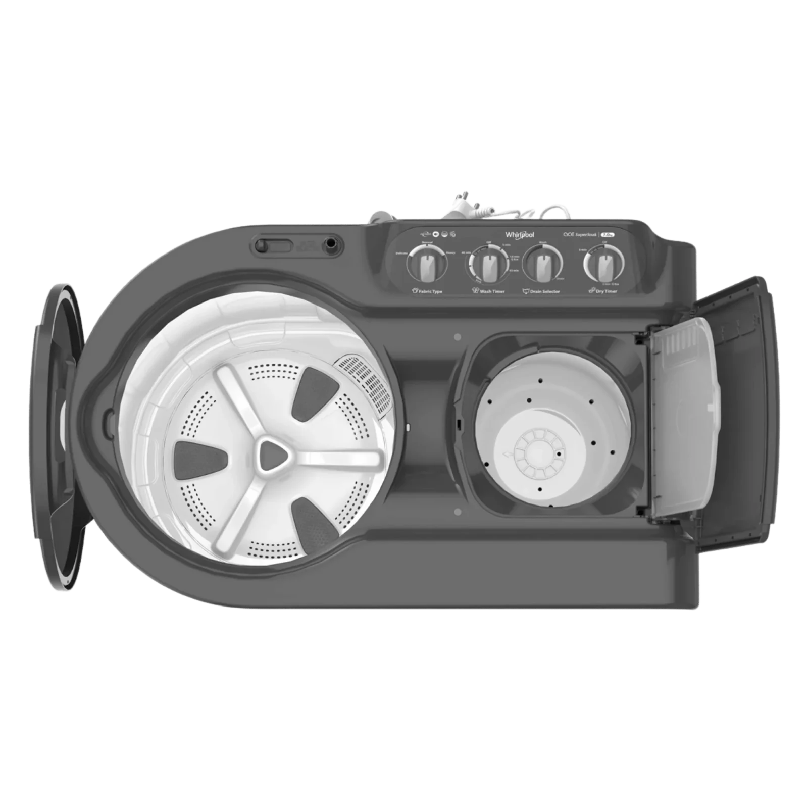 Whirlpool 7.0Kg Semi Automatic Washing Machine, Ace Super Soak ( Grey ) in Jaipur - image 3