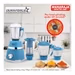 Maharaja Whiteline Duramaxx 800 Watts 4 Jars Mixer Grinder, 100 percent Copper Motor, Food Grade Safe, Turquoise Blue and Silver in Jaipur - image 2