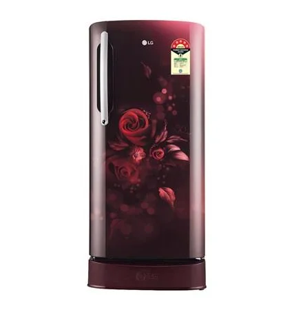 LG 201 L 5 Star Direct Cool Single Door Refrigerator, Scarlet Lotus