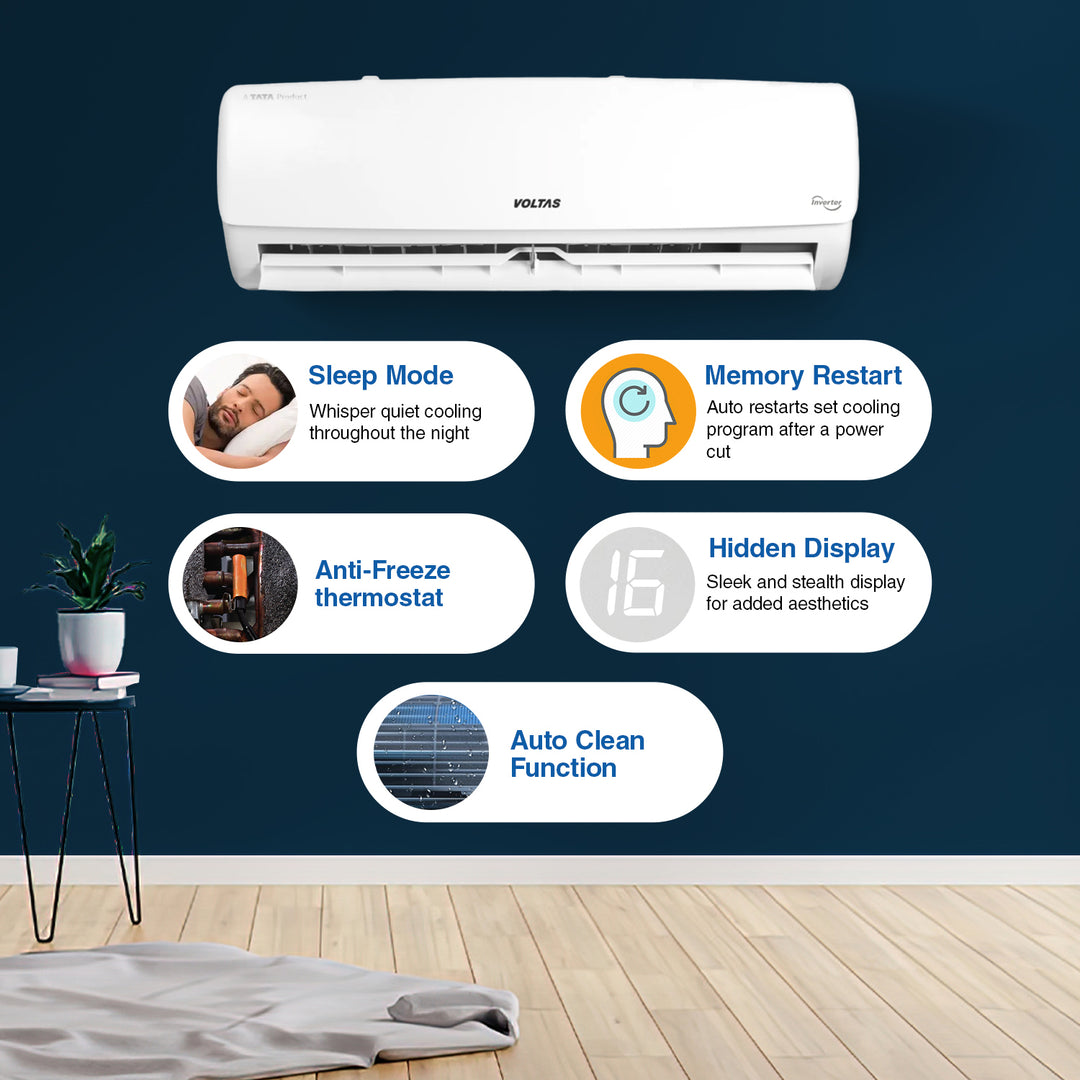 Voltas Adjustable Inverter AC, 1.5 Ton, 5 star - 185V Vectra Elegant 4