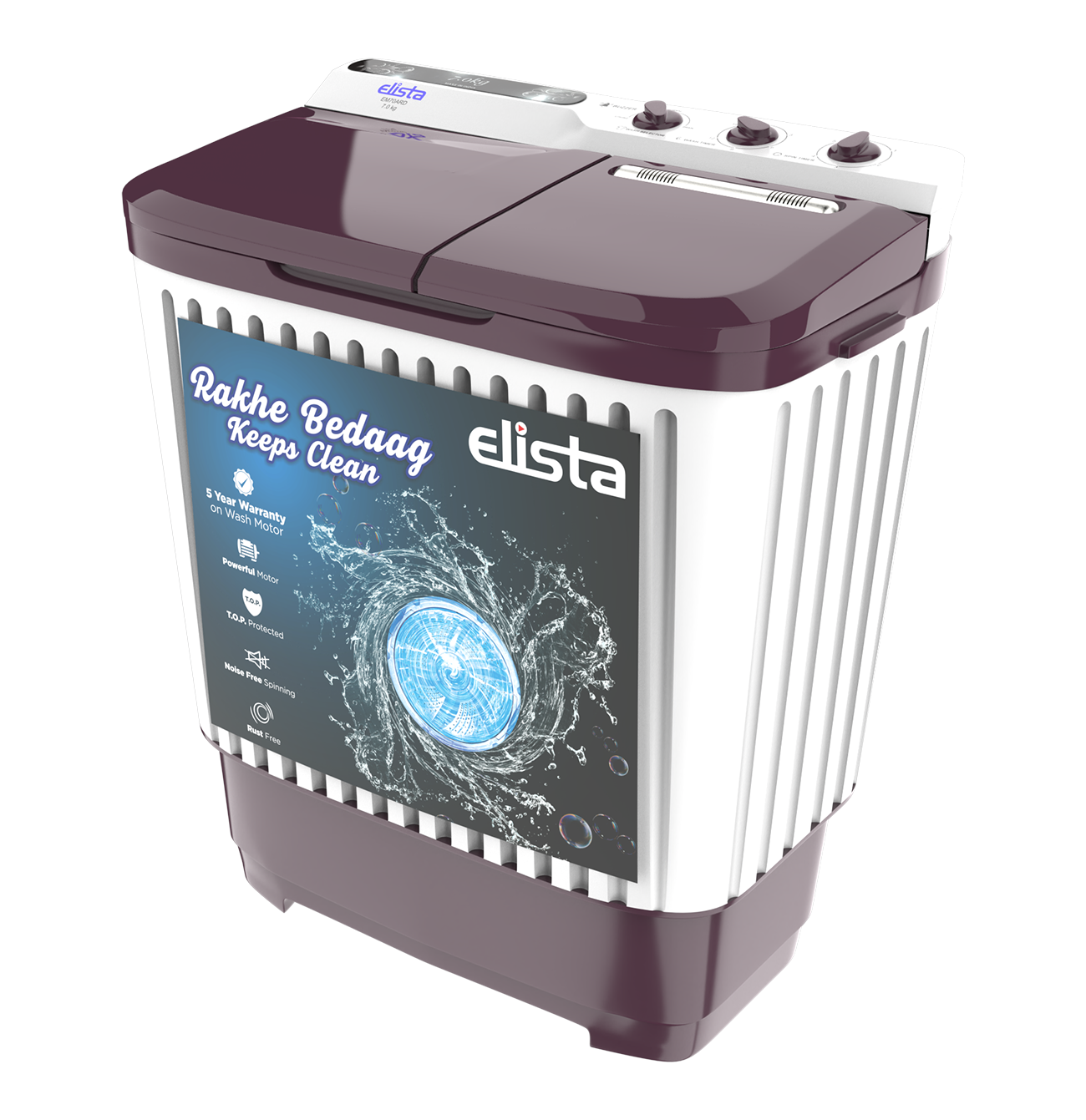 Elista washing machine 7kg EM70ARD 2