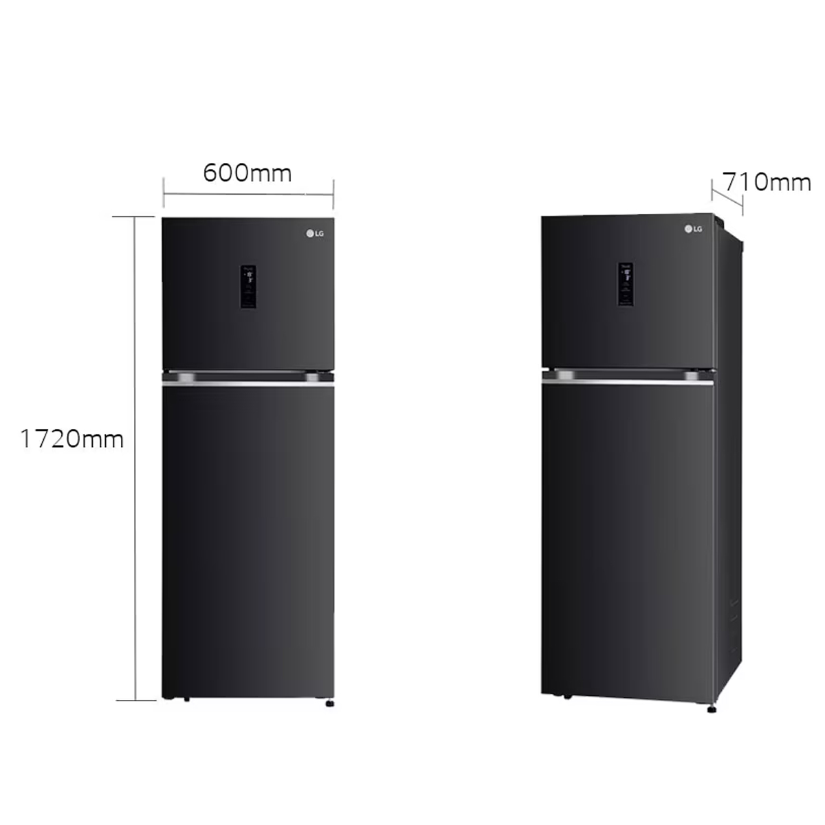 LG 343L 3 Star Double Door Refrigerator, Smart Inverter Compressor, Convertible, Door Cooling, (GL-T382TESX,Ebony Sheen) 3