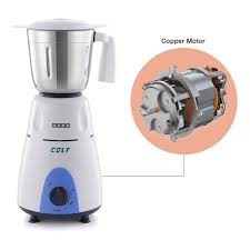 USHA Colt 500 W Mixer Grinder  (MG 3053 COLT 3 Jars White) 2