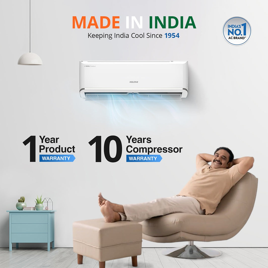Voltas Adjustable Inverter Split AC, 1.5 Ton, 3 Star - 183V Zen Silver 5
