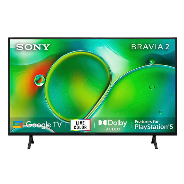 Sony 108cm (43 Inch) BRAVIA 2 4K Ultra HD Smart LED Google TV (K-43S22M2)