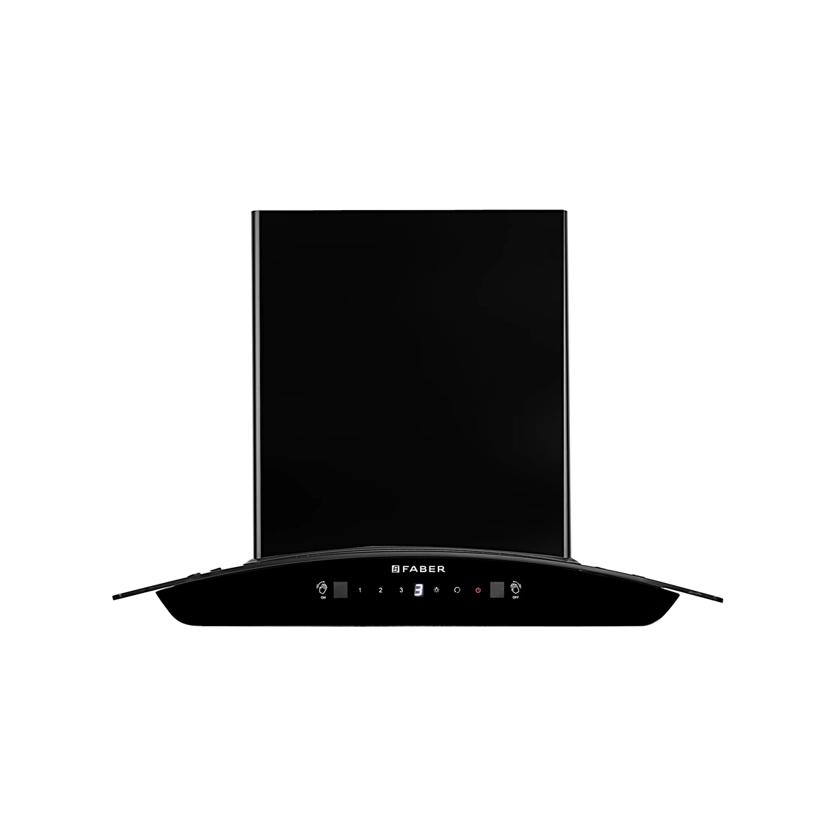 Faber 60 cm Auto Curved Clean Chimney (SUNNY IN HC SC FL LG 60, Black)