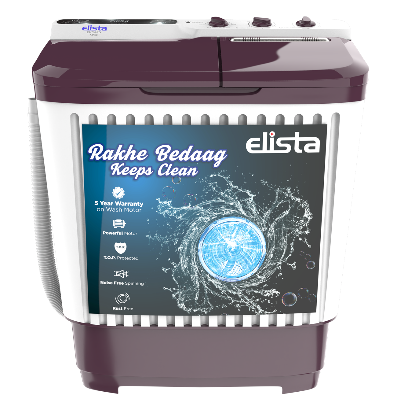 Elista washing machine 7kg EM70ARD 1