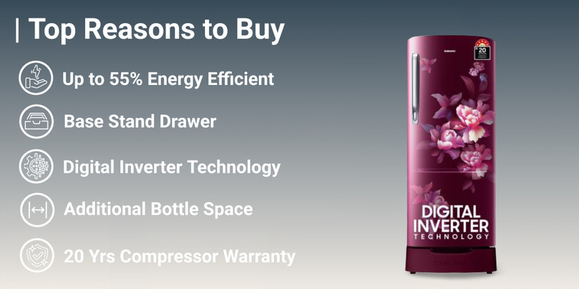 Samsung 183 ltr direct cool single door 5star refrigerator  2